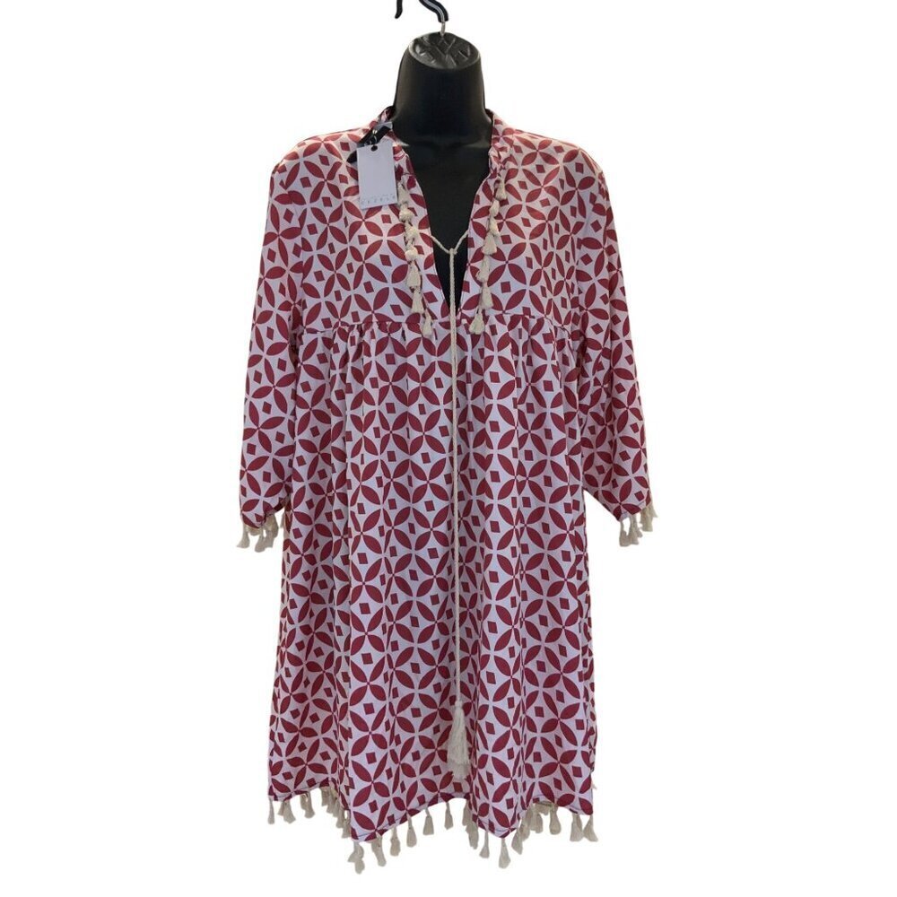 Cezele NWT dress  40 ch 35 long   Tassles  3/4 sleeves NEW